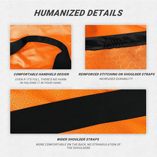 Laundry Bag with Shoulder Straps and Mesh Pocket Laundry Backpack Large Portable Laundry Hamper for College Laundromat Apartment