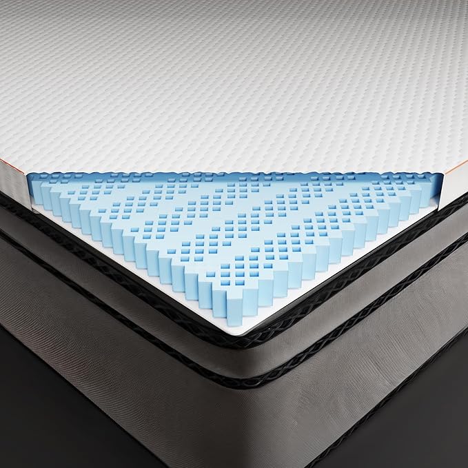 Dormeo The Essentials Mattress Topper, Full, 2-Inch with Octacell Technology, Plush Comfort, Breathable, Cooling Foam Mattress