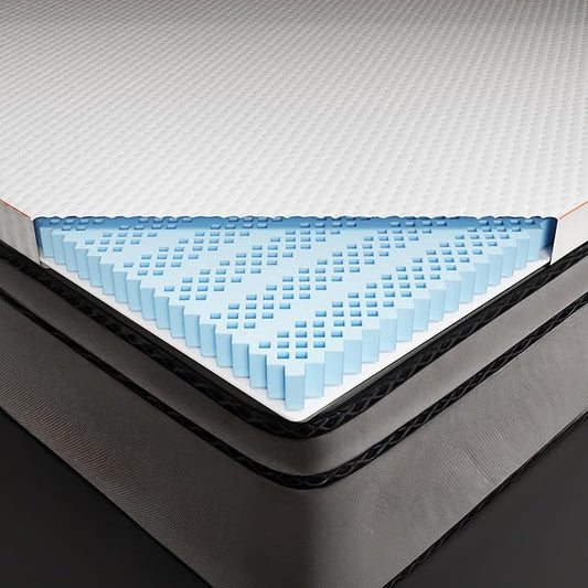Dormeo The Essentials Mattress Topper, Full, 2-Inch with Octacell Technology, Plush Comfort, Breathable, Cooling Foam Mattress