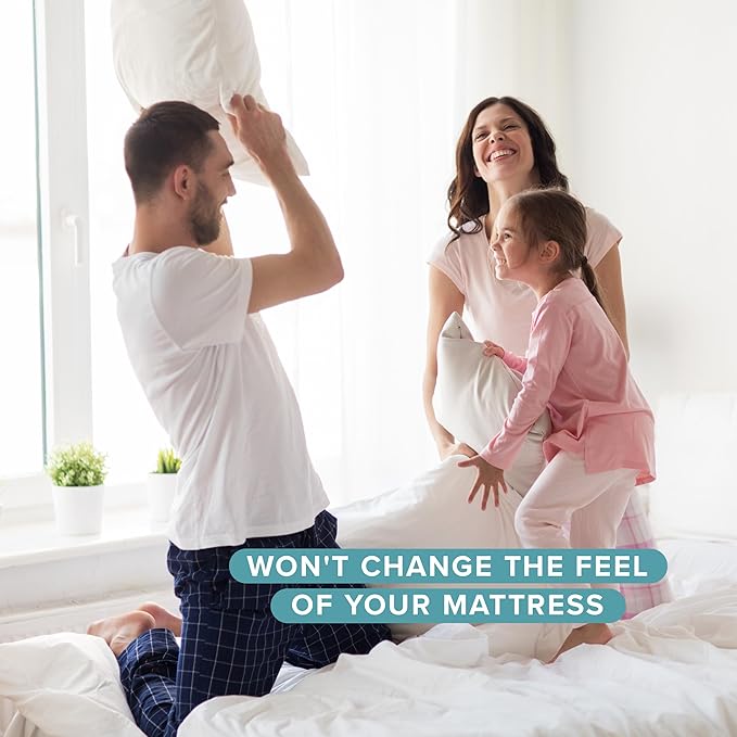 Bare Home Waterproof Quilted Mattress Protector (Queen) - Cooling Mattress Pad - Protects Against Spills - Easily Washable - Elastic Fitted Mattress Cover - Stretch-to-Fit up to 15 Inches Deep (Queen)