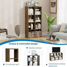 8 Cube Storage Organizer, Cube Shelf with Heavy-Duty Thick Boards, 25.12