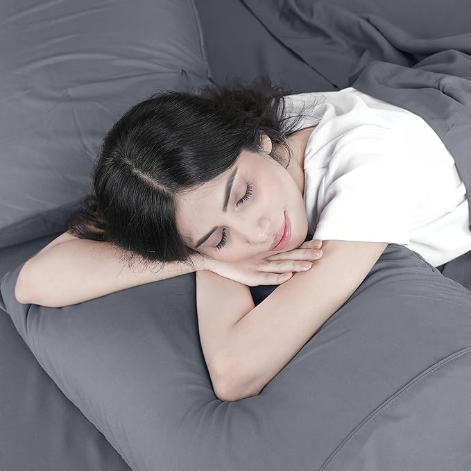 Utopia Bedding King Bed Sheets Set - Pack of 8 Sheet Sets - Perfect for Spa, Hotel, & Guest Bedroom - Brushed Microfiber - Shrinkage and Fade Resistant - Easy Care (Grey)