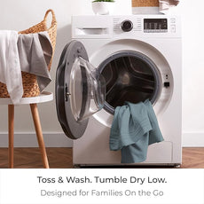 Mellanni Queen Sheet Set - 6-Piece Iconic Collection Bedding, (Including 4 Pillowcases), 16-Inch Deep Pocket, Easy Care, Extra Soft, Cooling Sheets, Brushed Microfiber - Spa Blue