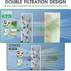 3 in 1 Rechargeable Pool & Spa Hot Tub Vacuum Cleaner - Dual Mode & Magnetic Drive System, 25µm Ultra Fine Mesh Filters for Hot Tub, Small Above Ground Pools - 90 Mins, Oil Absorbers, Poles