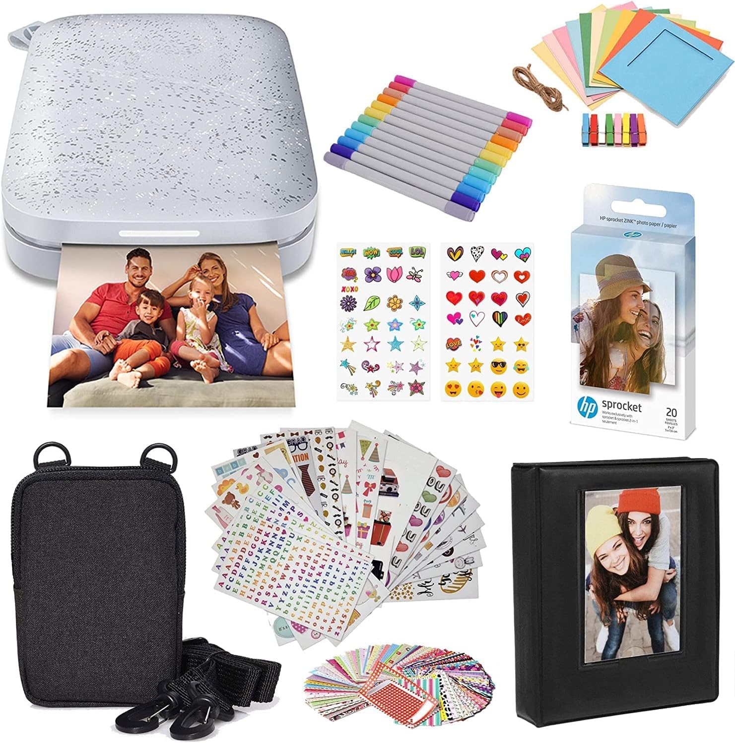 HP Sprocket Portable 2x3 Instant Photo Printer (Lilac) Print Pictures on Zink Sticky-Backed Paper from Your iOS & Android Device.