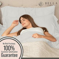Bella Coterie 6 Piece Luxury Bamboo Viscose Queen Size Sheet Set | 100% Organically Grown | Cooling for Hot Sleepers | 18