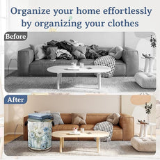 Flowers Laundry Basket,Foldable Oxford Cloth Vintage Wooden Board Laundry Hamper with Handles, 20.8