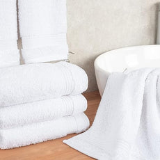 Cotton Paradise Hand Towels for Bathroom, 100% Cotton Turkish 4 Piece Hand Towel Set, Soft Absorbent Face Towels, White Hand Towels