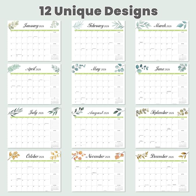 Desk Calendar 2026-2027 with Desk Mat – 22" x 17" Large Desk Pad Calendar Runs from January 2026 to June 2027, Office Supplies Desktop Monthly Calendar for Home & Office