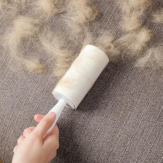 Lint Roller for Pet Hair Extra Sticky Lint Removal Roller with 3 Refills, Reusable Handle with 4 Sticky Rolls Total 240 Sheets (White Stick)