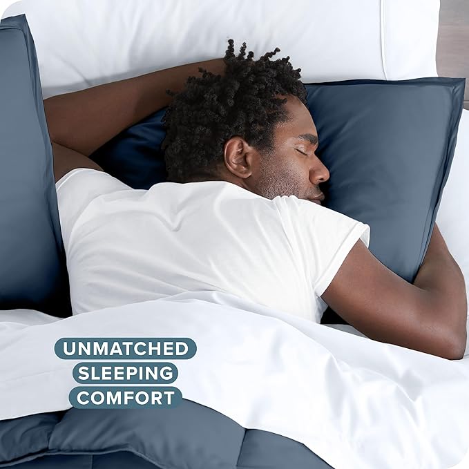 Bare Home Bedding Duvet Cover California King Size - Premium 1800 Super Soft Collection - Lightweight, Cooling - Soft Breathable Bedding Duvet Cover (Cal King, Bering Sea)