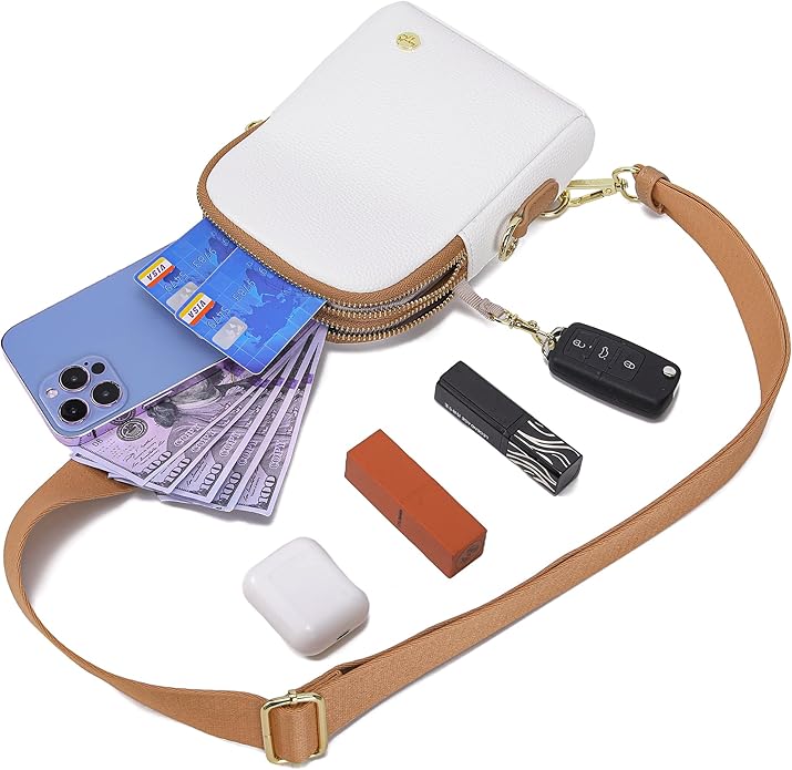 INICAT Travel Small Crossbody Sling Bags Women Cross Body Purses Passport Holder Vegan Leather Fanny Packs Birthday Gifts