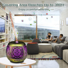 Essential Oil Diffuser for Home 500ML, Aromatherapy Diffusers for Essential Oils Large Room with Cool Mist Humidifiers for Bedroom 7 Colors Changed & 3 Mist Mode Automatic Shut-Off