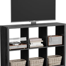 6 Cube Storage Organizer, 2x3 Cube Bookshelf, Cubby Storage Shelf, Wooden Organizer Shelf with Thickened Boards, for Closet Bedroom Home Office Living Room, 36.93