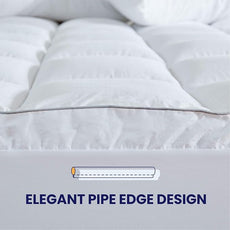 SLEEP ZONE Cotton Mattress Pad California King, Super Soft Pillow Top Mattress Topper, Thick Fluffy Mattress Cover Deep Pocket 8-21 inches, Cal King