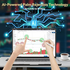 10-Point Infrared Touch Screen Frame for MacBook Air 15 Inch, High-Precision Magnetic Touchpad, Trackpad Activator with Multi-Gesture Control, Ultra-Thin Hard Shell Case & Passive Stylus Pen Included