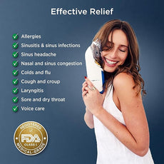 Mypurmist Free Ultrapure Cordless Steam Inhaler - Handheld Personal & Battery-Powered Steamer, Vaporizer & Humidifier for Sinus Relief, Nasal Congestion, Cold & Cough, Vocal Care