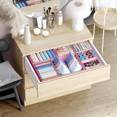 Drawer Organizer Set of 12 Pink - Nursery, Bedroom, Closet Organizer & Storage
