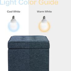 HomePop Square Tufted Storage Ottoman - Textured Navy, Small