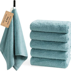 SEMAXE 6-Pack Blue Hand Towels - 27