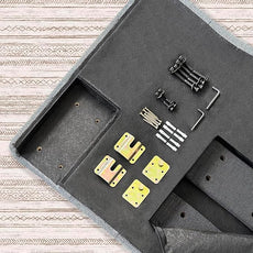 Linen Upholstered Headboard King/Cal King Size Latest Model Wall Mount, Bed Frame Mount, Featuring High-Density Sponge Padding, Luxury Texture Easy Assembly Comfort and Style-Navy Blue