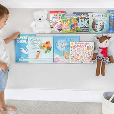 Rebecca Luxurious Acrylic Floating Shelves for Wall - 2 Pack of 36