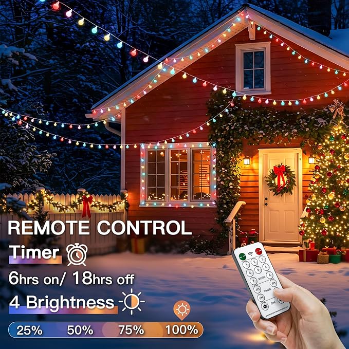 suddus Classroom Lights Plug in, 33ft 100 Led USB Pastel Fairy Lights with Timer, Globe String Lights Indoor for, Dorm, Party, Room, Outdoor, Tree, Patio, Garden, Christmas Decoration