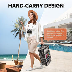 Suitcase Organizer, Travel Luggage Organizer Hanging Shelves Packing Cube Closet/Collapsible Portable Travel Organizer for Carry-on