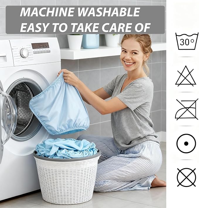 100% Waterproof 60''x80''Mattress Protector 18''Deep Pocket Breathable Incontinence Pads for Adults Kids Elderly Pets Machine Washable and Easy Care Bedwetting Pads(White) (White, Queen)