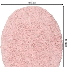 Home Weavers Double Ruffle Collection 100% Cotton Toilet Lid Cover, 18