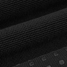 Cotton Paradise 100% Cotton Non Slip Bath Mats for Bathroom, 17x24 inch Soft Absorbent Quick Dry Machine Washable Floor Bath Mat, Black