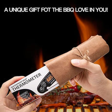 KULUNER 1-Second Rapid and Accurate Meat Thermometer - Waterproof Multifunctional Kitchen Food Thermometer, Ideal for Frying, Smoking, Grilling and More (Black)