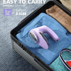 POPCHOSE Fabric Shaver, Rechargeable Lint Remover Defuzzer Sweater Shaver, Fuzz Remover for Clothes, Sweater, Furniture, Couch, Cashmere(Two 6-Leaf Blades Extra, Electrostatic Brush)…