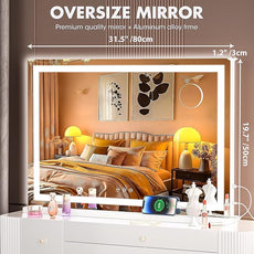 Hasipu Vanity Mirror with Lights, 32