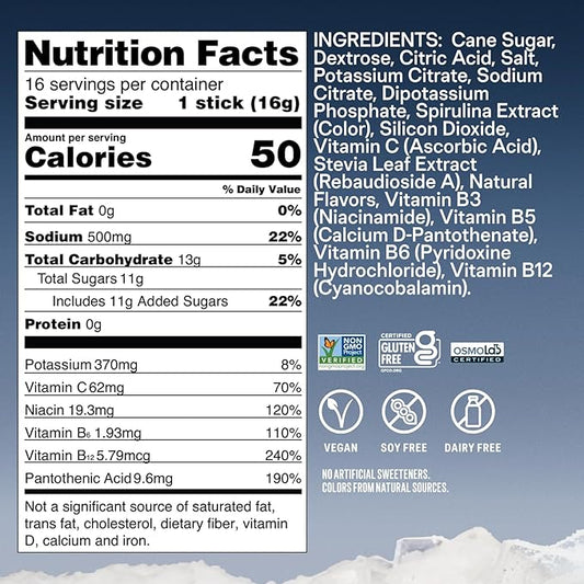 Liquid I.V.® Hydration Multiplier - Arctic Raspberry | Electrolyte Powder Drink Mix | 1 Pack (16 Servings)