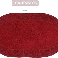 Home Weavers Double Ruffle Collection 100% Cotton Bathroom Rugs Set, Washable Rug, Extra Soft and Absorbent Bath Rug, Kitchen Mat, Bath Mat Set, Bath Floor Mat Non Slip, 24