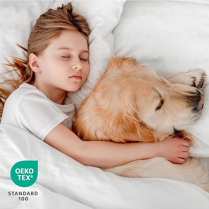 Bare Home Twin Extra Long Mattress Protector - 100% Waterproof & Breathable - Cooling Mattress Cover - Protect Against Spills - Vinyl Free - Dorm Essentials - Protect Your Mattress (Twin XL, Grey)
