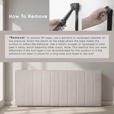 Hearth & Harbor Upholstered Twin Headboard - Easy Assemble Channel Stitched Headboard Twin Size - Wall Mounted Headboards with 3D Soundproof Wall Panels Peel & Stick Floating Headboards, Beige