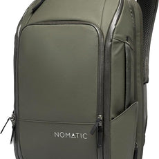NOMATIC 14L Travel Pack - Water Resistant Laptop Bag - TSA-Ready Expandable Backpack (Olive)