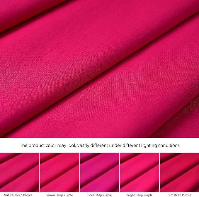 400 Thread Count Cotton Pillow Case King with Zipper, 40" L x 20" W, Cotton Pillow Protectors Cover- Set of 2 - Hot Pink - Pillows Not Included