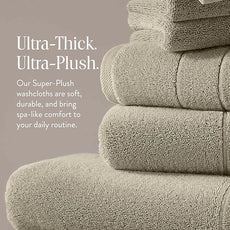 Brooklinen Super-Plush Turkish Cotton Washcloths - Set of 2 - Cotton, 820 GSM, Highly Absorbent, Machine Washable, Perfect for Home & Bathroom (13