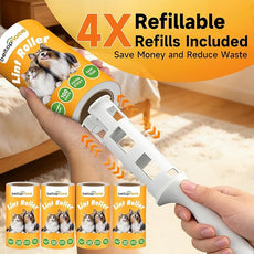Lint Roller, 800-Sheet Extra Sticky Rollers for Pet Hair, 4 Handles, Value Pack for Dogs, Cats, Clothes, Carpet, Furniture