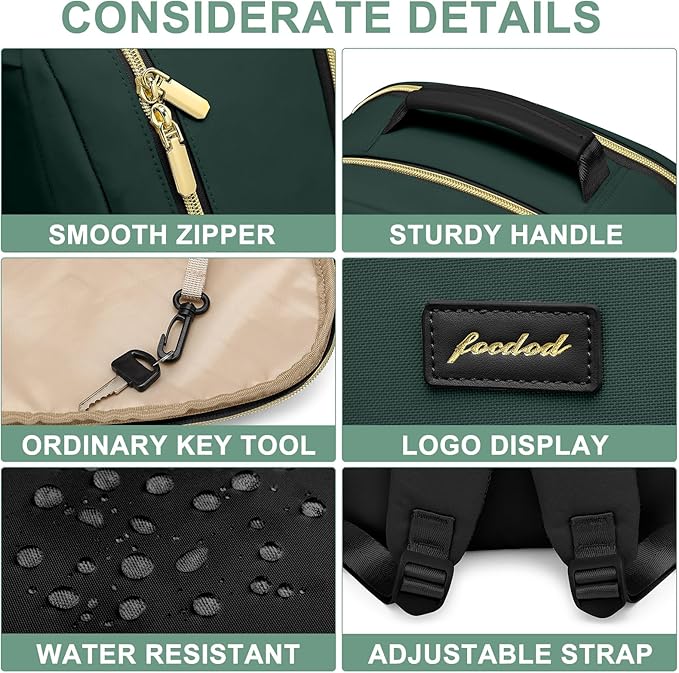 Laptop Backpack for Women Bookbag: 15.6 inch Work School Backpacks with Pouch Pocket for Large Capacity Cup & USB Charger College Book Bag Travel Business Nurse Teacher Bookbags Anti-theft Back Pack