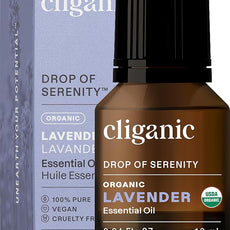 Cliganic Organic Lavender Essential Oil - 100% Pure Natural Undiluted, for Aromatherapy Diffuser | Non-GMO Verified (Packaging May Vary)