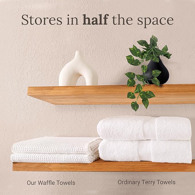 GILDEN TREE Waffle Bath Sheet Large Bath Towels Quick Dry Thin Body Towels, 40x80 Oversized Bath Towels for Adults, Classic Style (Aqua)
