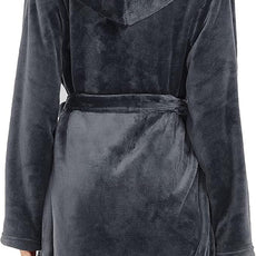 U2SKIIN Women Hooded Fleece Robe, Short Plush Robes for Womens With Hood Soft Warm Spa Bathrobe