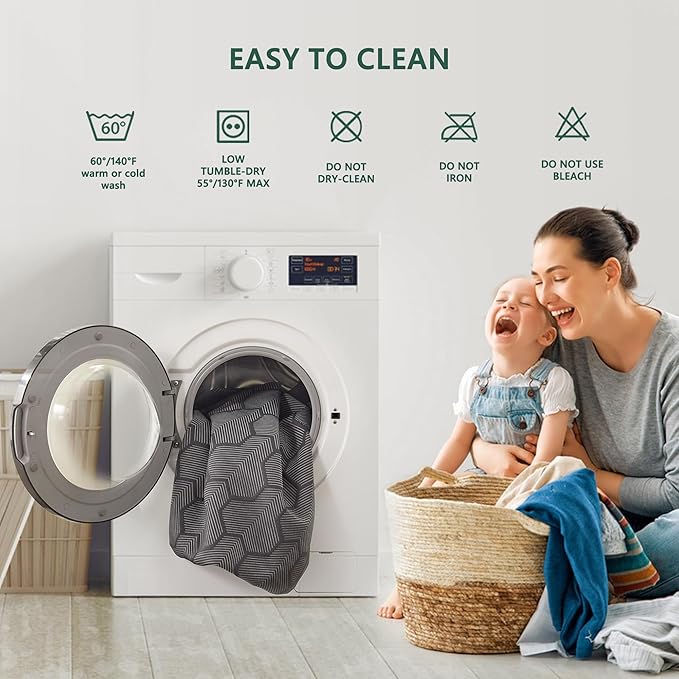 Queen Size Waterproof Mattress Protector, 40% Rayon Derived from Bamboo Grey Mattress Pad Cover, 3D Air Fabric Breathable Mattress Pad Fitted with Deep Pocket 6"- 15" Machine Washable