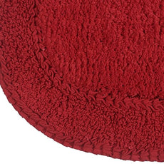 Home Weavers Double Ruffle Collection 100% Cotton Bathroom Rugs Set, Washable Rug, Extra Soft and Absorbent Bath Rug, Kitchen Mat, Bath Mat Set, Bath Floor Mat Non Slip, 24