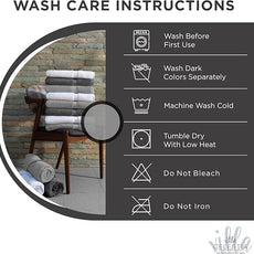 100% Cotton Wash Cloth for face & Body Set of 12, (12 x 12 inches) Sustainable, Soft, Highly Absorbent, Combed Cotton Wash Cloths Pack of 12 for Hotels, Spa, Bathroom, Dorm, Black