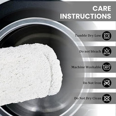 voyzz home Set of 2, Cotton Bathroom Bath Mat Rug White, 20